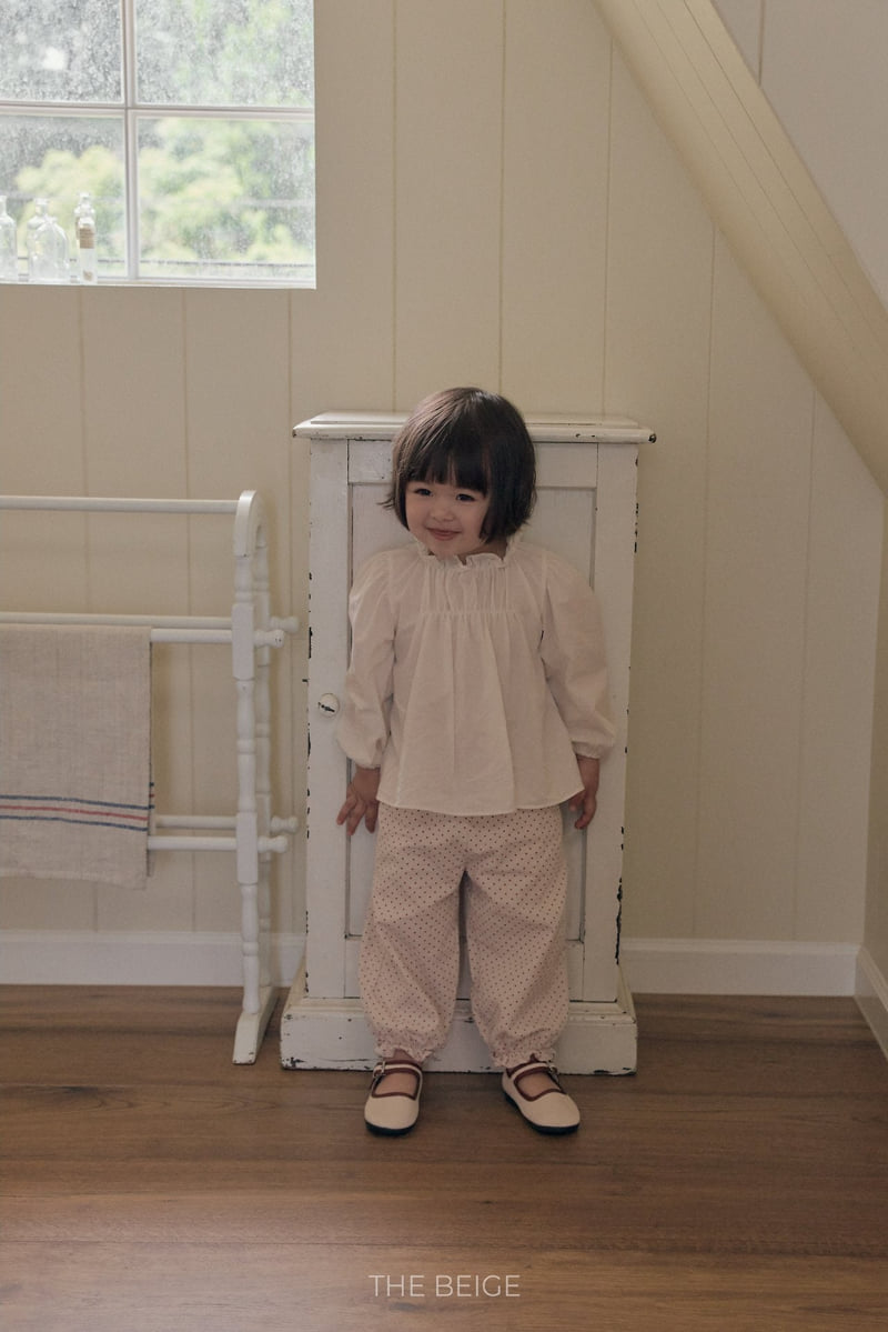 The Beige - Korean Baby Fashion - #babyfever - Dot Frill Pants - 8