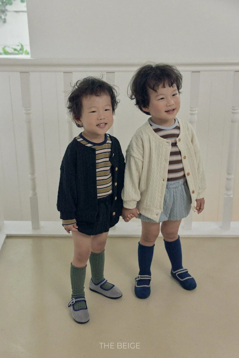 The Beige - Korean Baby Fashion - #babygirlfashion - Multi Stripe Tee - 9