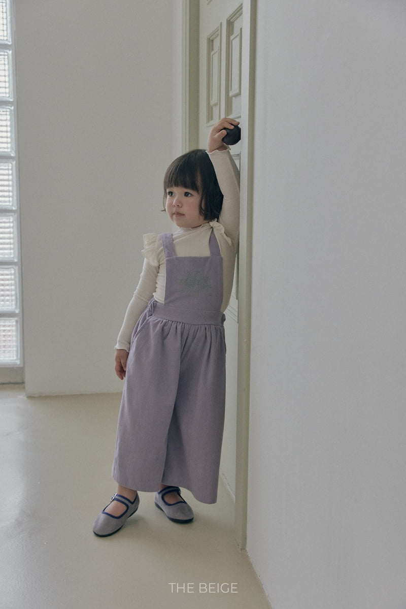 The Beige - Korean Baby Fashion - #babygirlfashion - Corduroy Suspender Pants - 4
