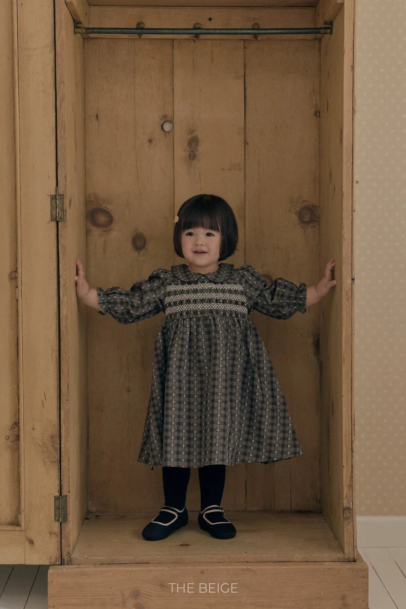 The Beige - Korean Baby Fashion - #babylifestyle - Smock One-piece - 4