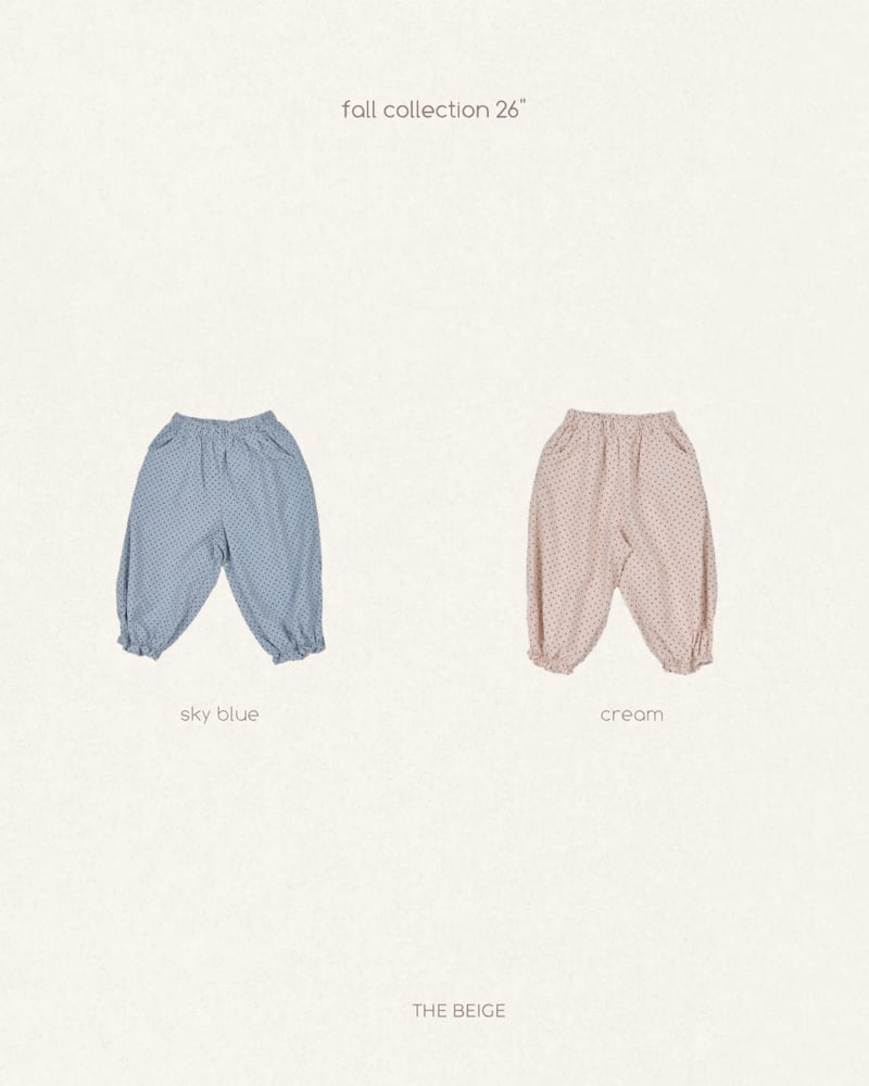 The Beige - Korean Baby Fashion - #babyoninstagram - Dot Frill Pants - 11