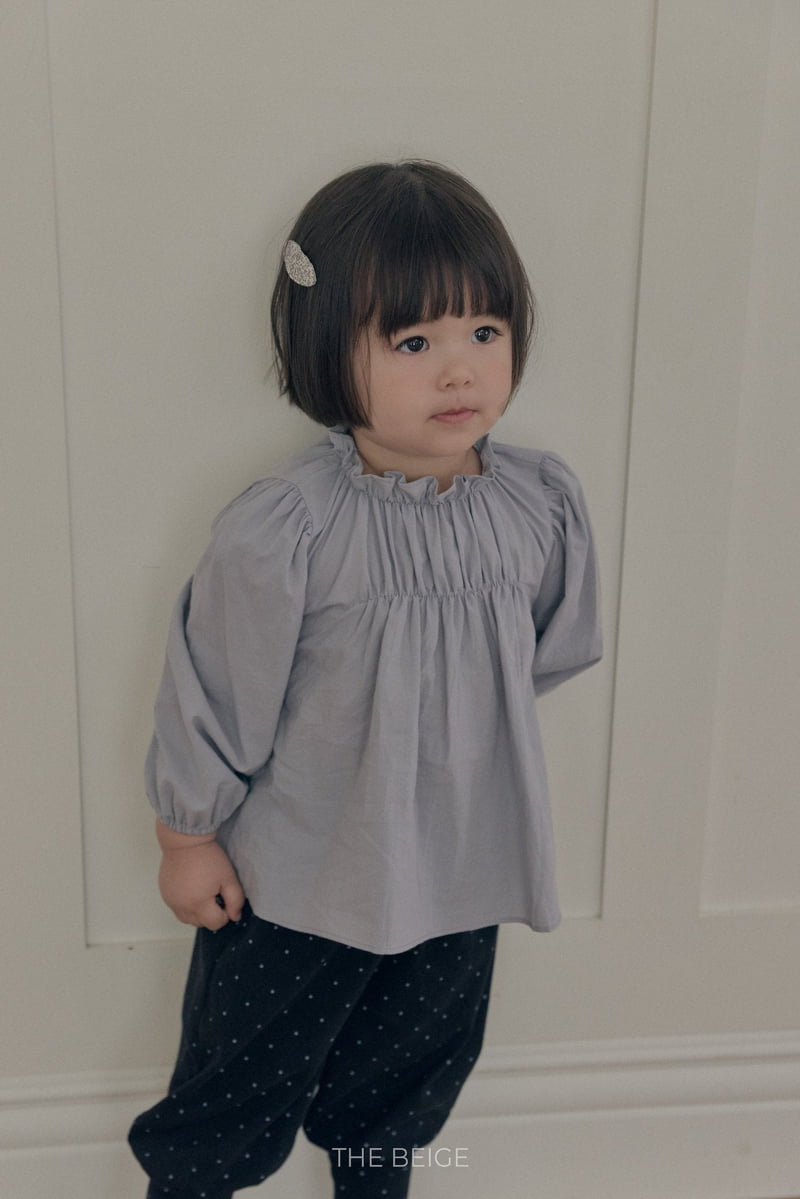 The Beige - Korean Baby Fashion - #babyootd - Shirring Blouse - 2
