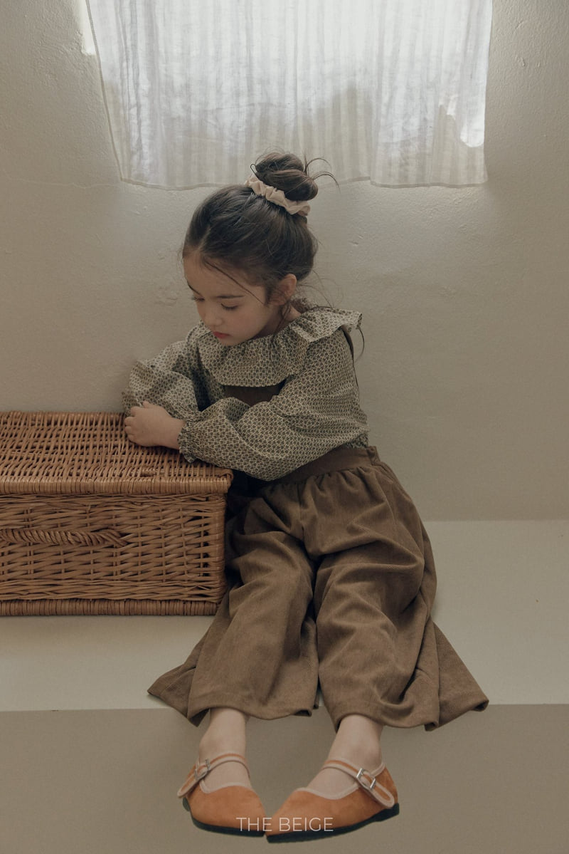 The Beige - Korean Baby Fashion - #babyootd - Corduroy Suspender Pants - 6