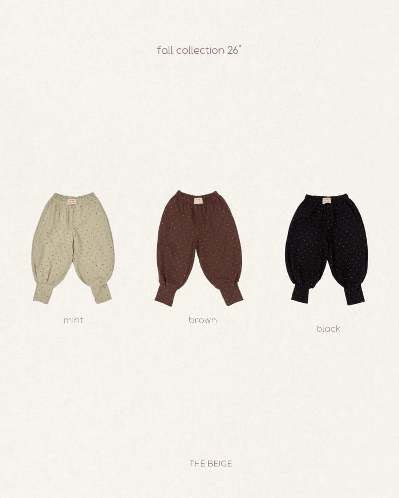 The Beige - Korean Baby Fashion - #babyootd - Aladdin Dot Pants - 11