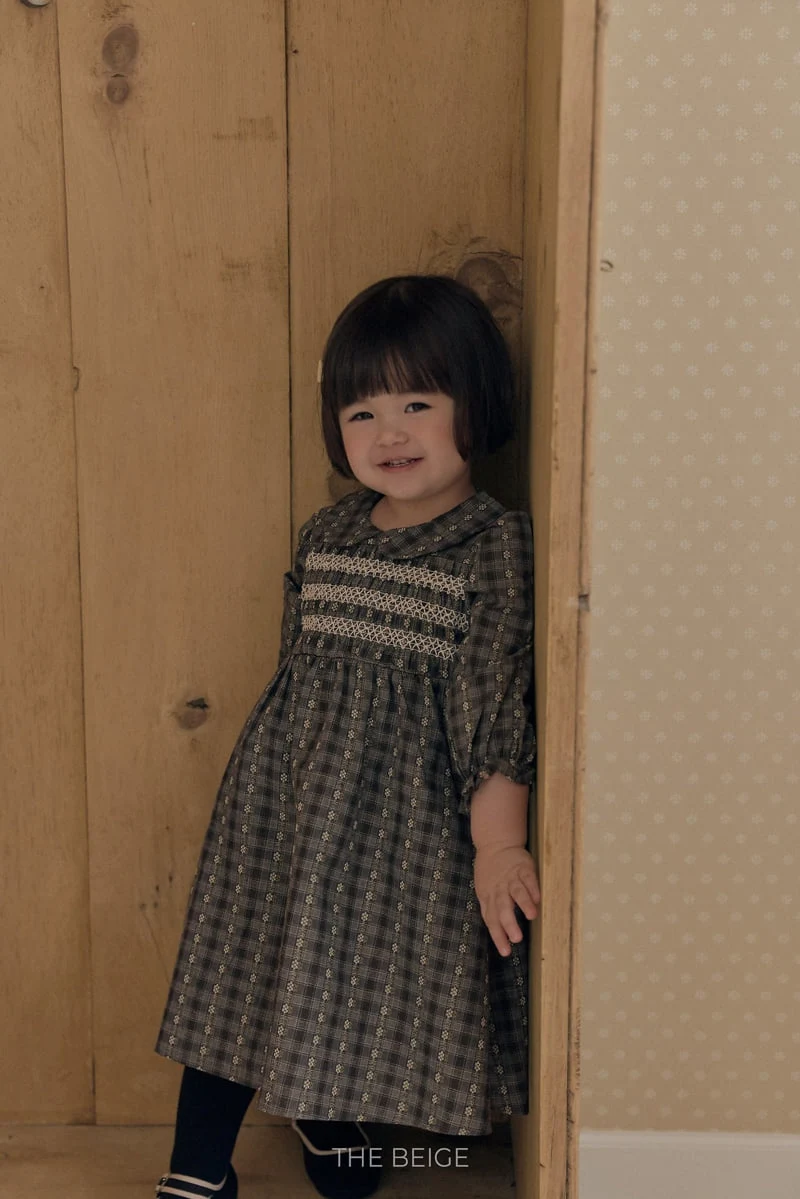 The Beige - Korean Baby Fashion - #babyoutfit - Smock One-piece - 6