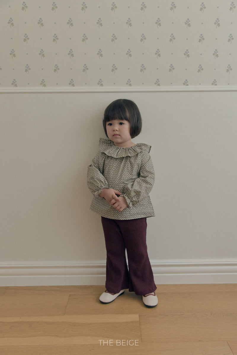 The Beige - Korean Baby Fashion - #babyoutfit - Flower Blouse - 5