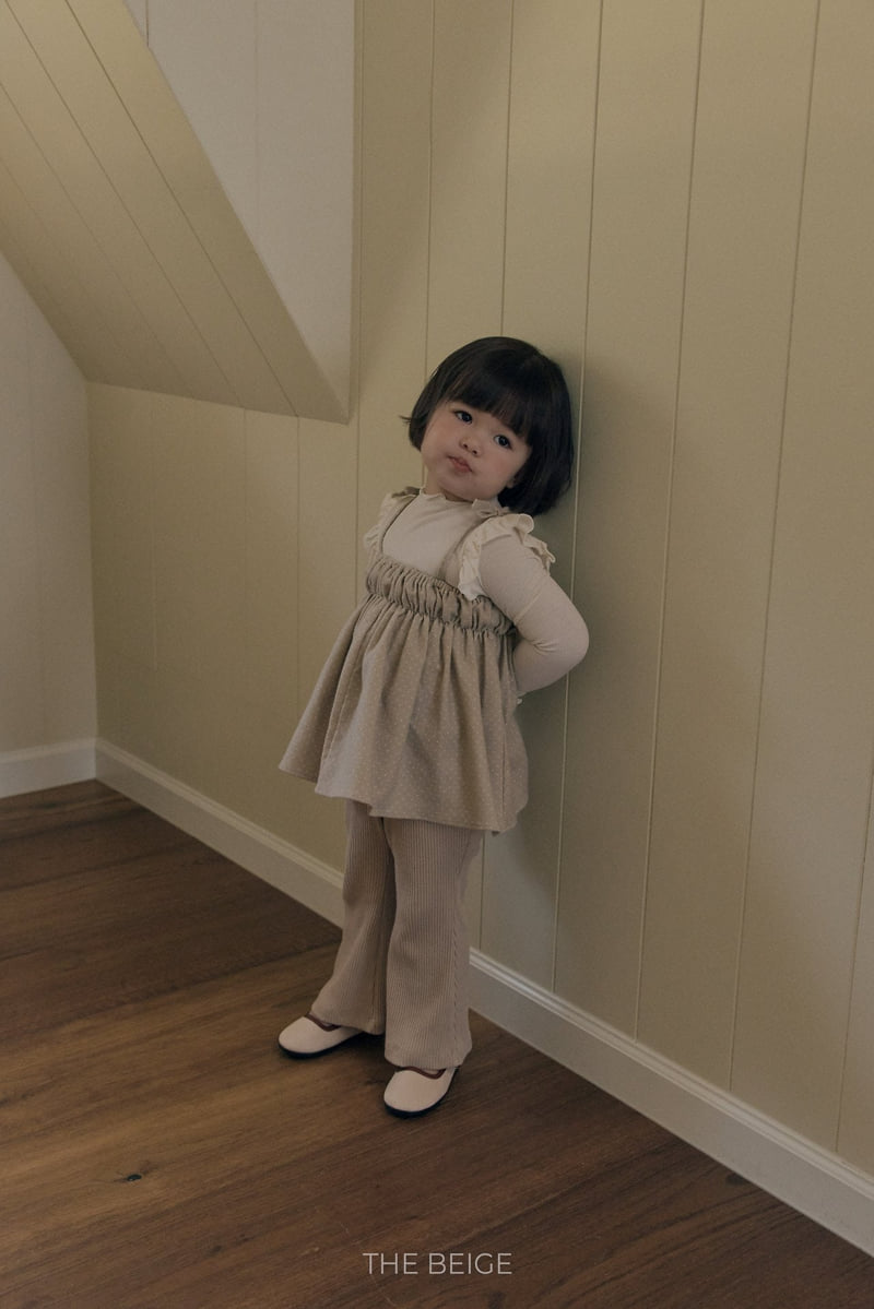 The Beige - Korean Baby Fashion - #babyoutfit - Dot Bustier