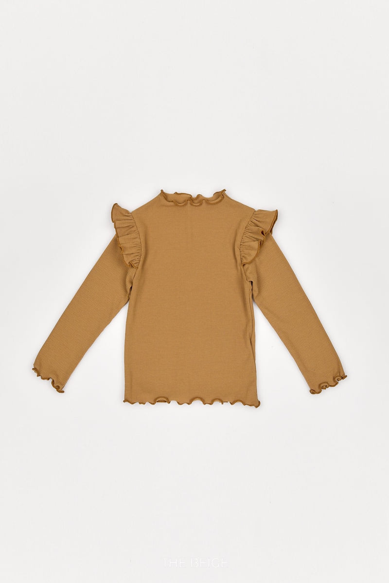 The Beige - Korean Baby Fashion - #babyoutfit - Rib Frill Tee - 10