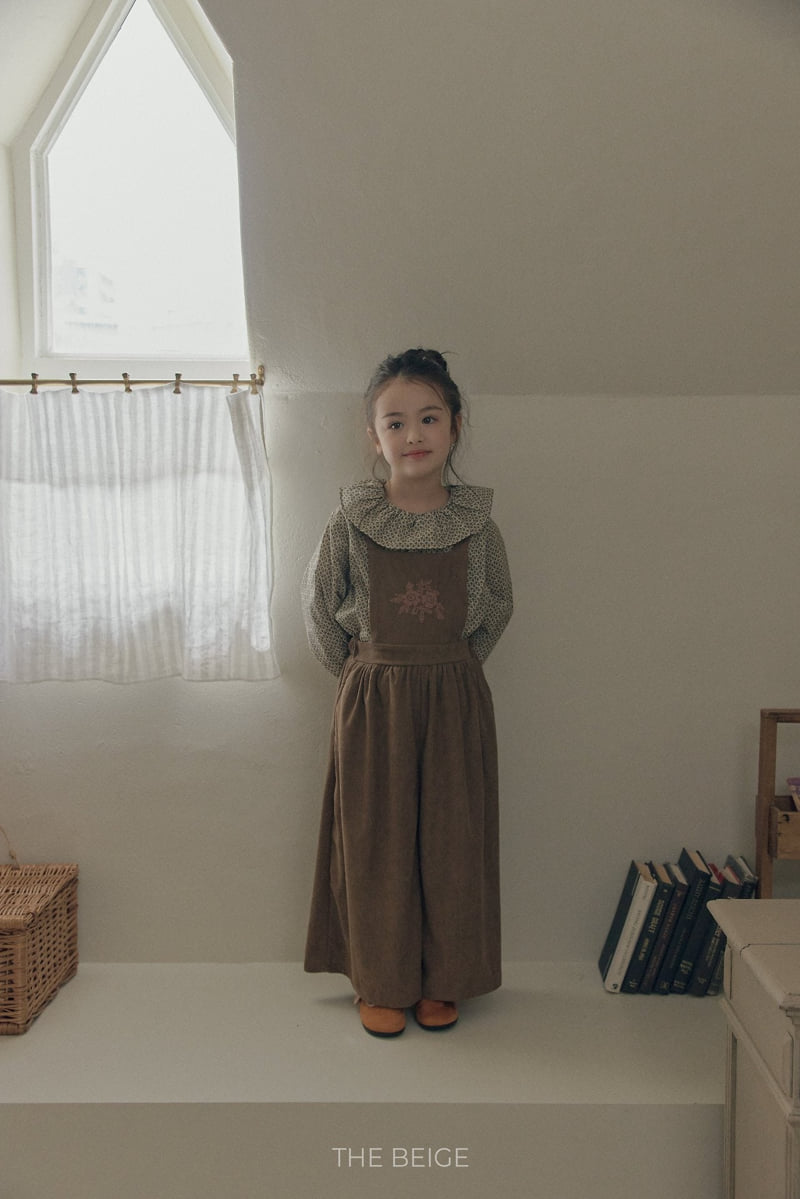 The Beige - Korean Baby Fashion - #babyoutfit - Corduroy Suspender Pants - 7