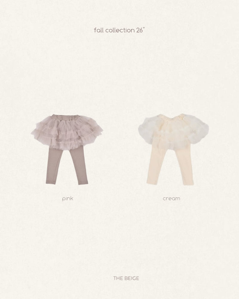 The Beige - Korean Baby Fashion - #babyoutfit - Tulle Leggings - 6