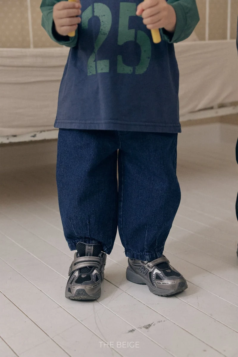 The Beige - Korean Baby Fashion - #babyoutfit - Pin Tuck Denim Pants - 4