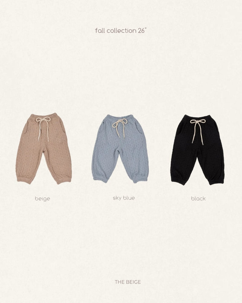 The Beige - Korean Baby Fashion - #babyoutfit - Knit Jogger Pants - 11
