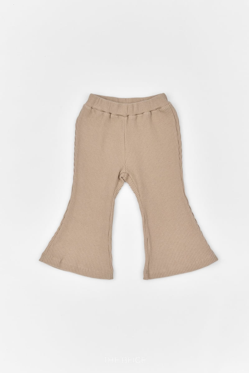 The Beige - Korean Baby Fashion - #babyoutfit - Rib Bootcut Pants - 10