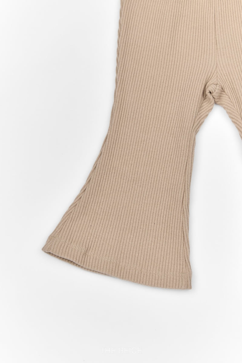 The Beige - Korean Baby Fashion - #babyoutfit - Rib Bootcut Pants - 11