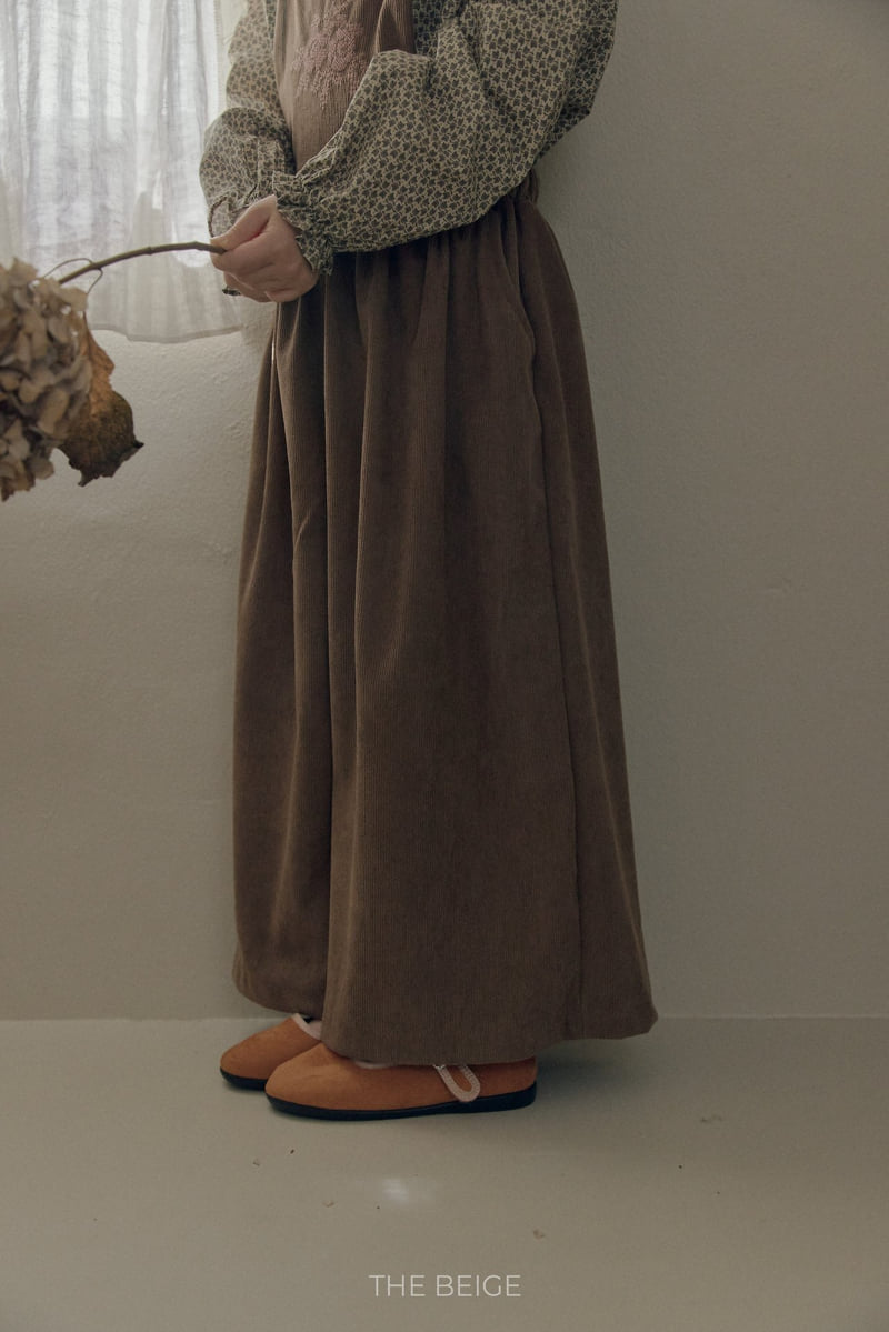 The Beige - Korean Baby Fashion - #onlinebabyboutique - Corduroy Suspender Pants - 10