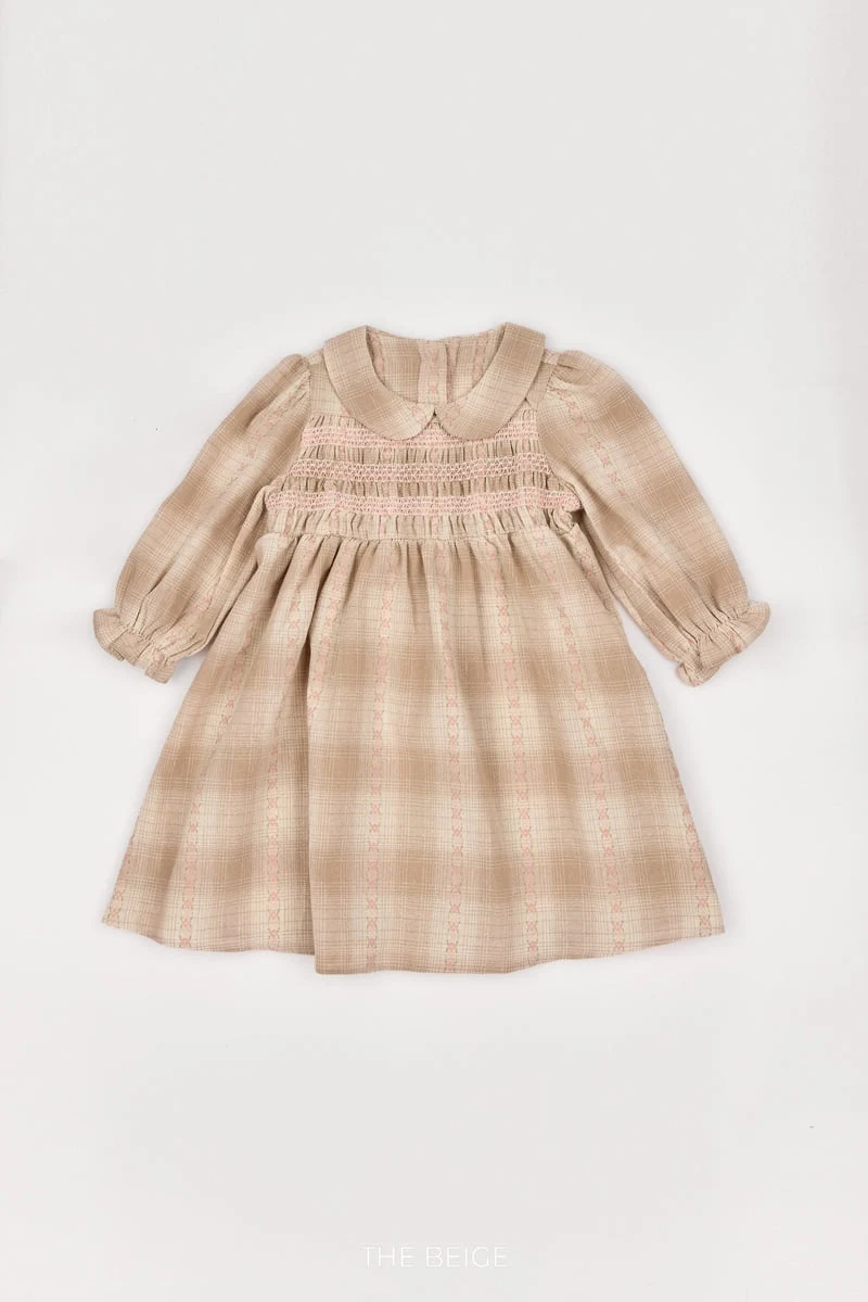 The Beige - Korean Baby Fashion - #onlinebabyshop - Smock One-piece - 10