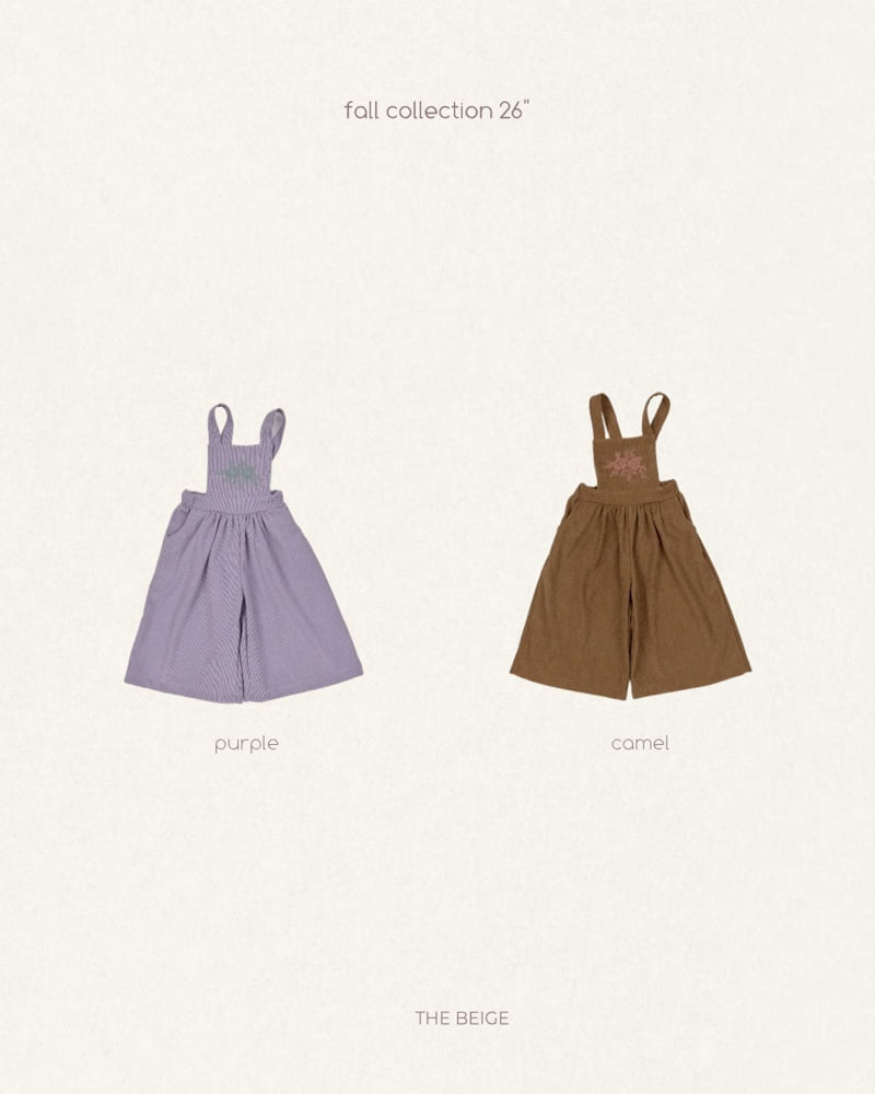 The Beige - Korean Baby Fashion - #onlinebabyshop - Corduroy Suspender Pants - 11