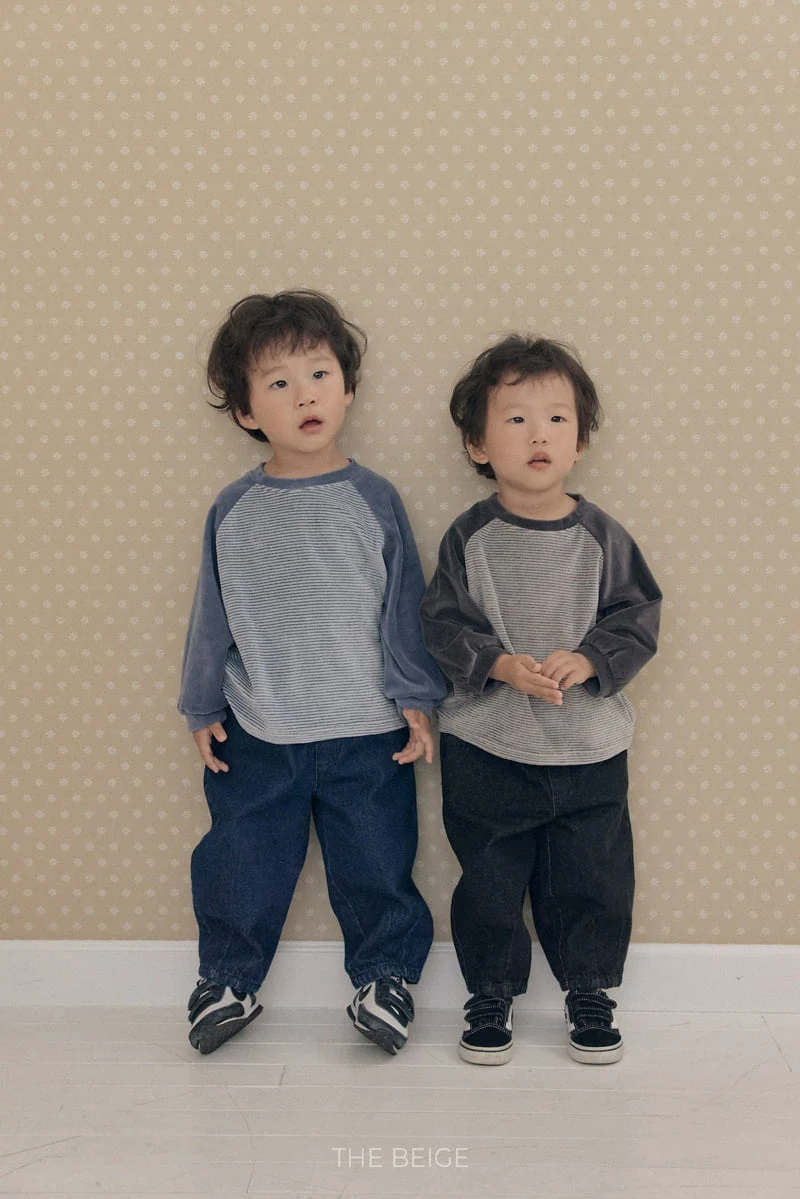 The Beige - Korean Baby Fashion - #onlinebabyshop - Pin Tuck Denim Pants - 7