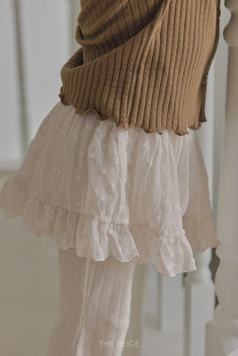 The Beige - Korean Baby Fashion - #onlinebabyboutique - Chiffon Skirt Pants - 4