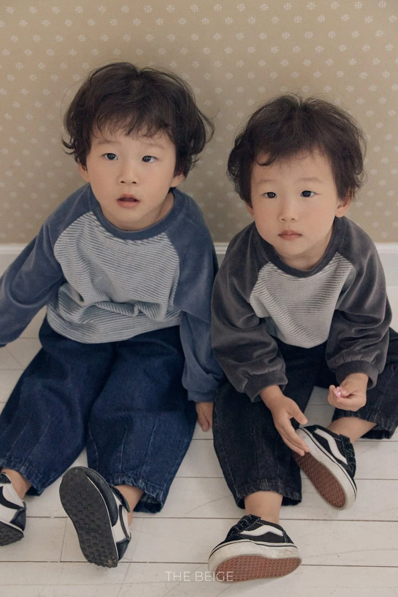 The Beige - Korean Baby Fashion - #smilingbaby - Pin Tuck Denim Pants - 8