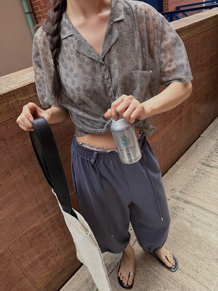 Uoov - Korean Women Fashion - #womensfashion - Bermuda Jogger Pants - 4