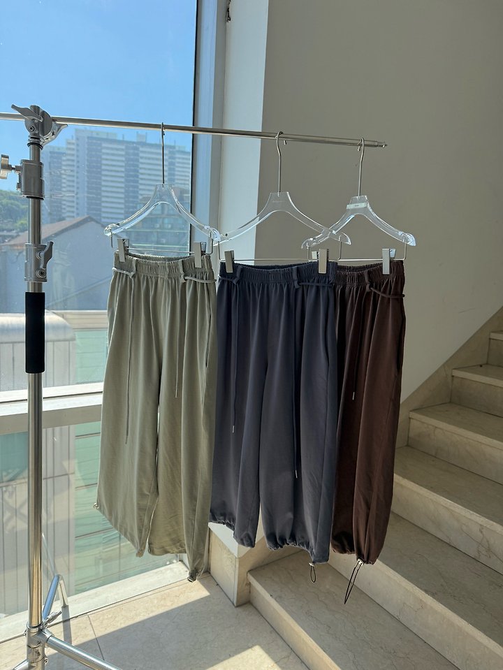 Uoov - Korean Women Fashion - #momslook - Bermuda Jogger Pants - 8