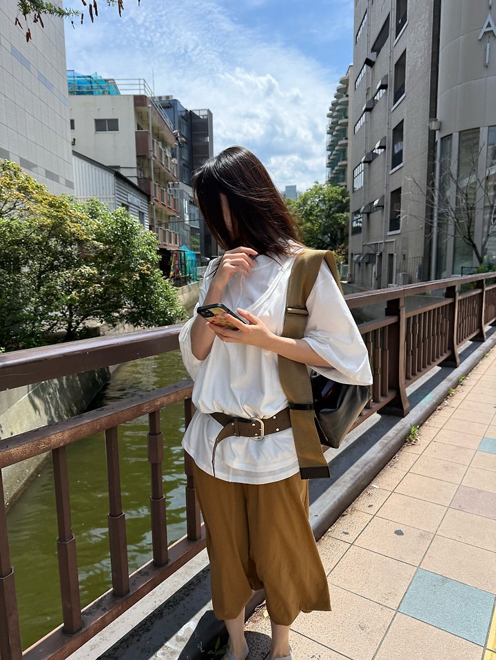 Uoov - Korean Women Fashion - #momslook - Double Slit Tee - 7