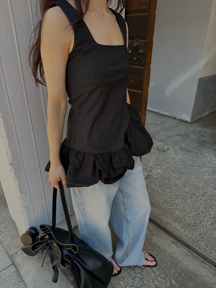 Uoov - Korean Women Fashion - #momslook - Liz Balloon Sleeveless - 10