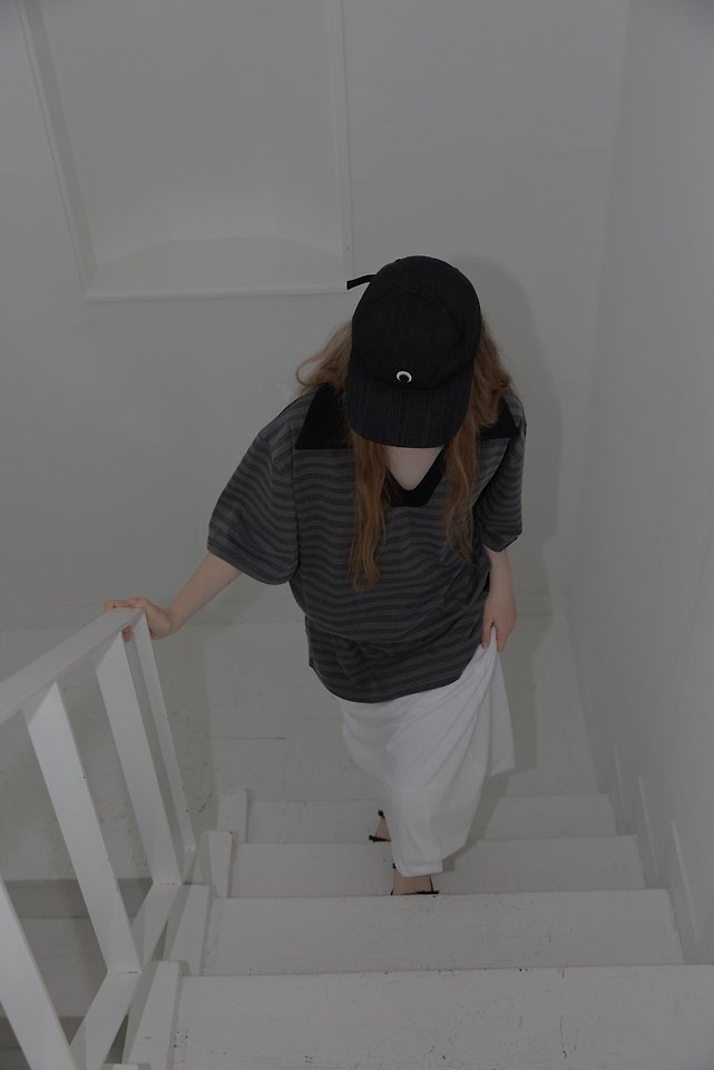 Uoov - Korean Women Fashion - #restrostyle - Mute Collar Tee - 9