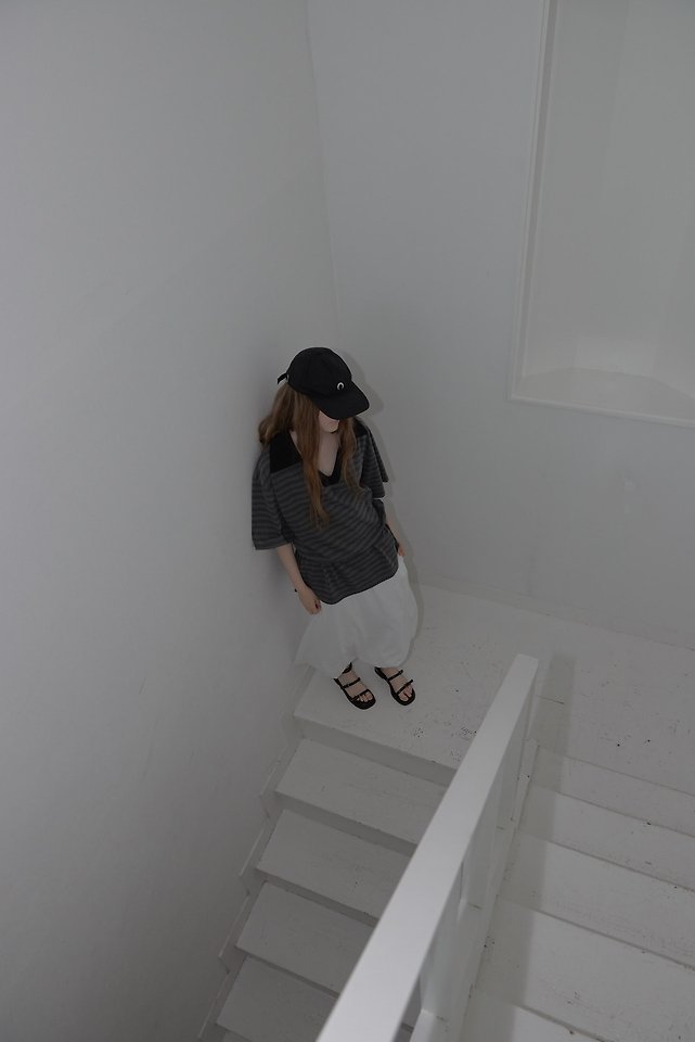 Uoov - Korean Women Fashion - #romanticstyle - Mute Collar Tee - 10