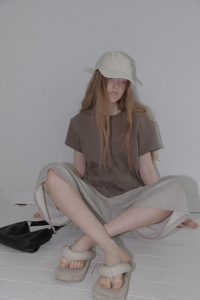 Uoov - Korean Women Fashion - #vintageinspired - Lined Pad Tee - 5