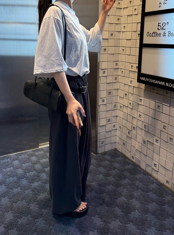 Uoov - Korean Women Fashion - #momslook - Double Slit Tee - 4