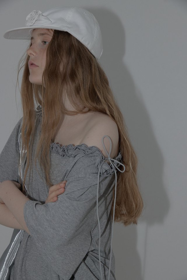 Uoov - Korean Women Fashion - #womensfashion - Off-Shoulder Frill Tee - 6
