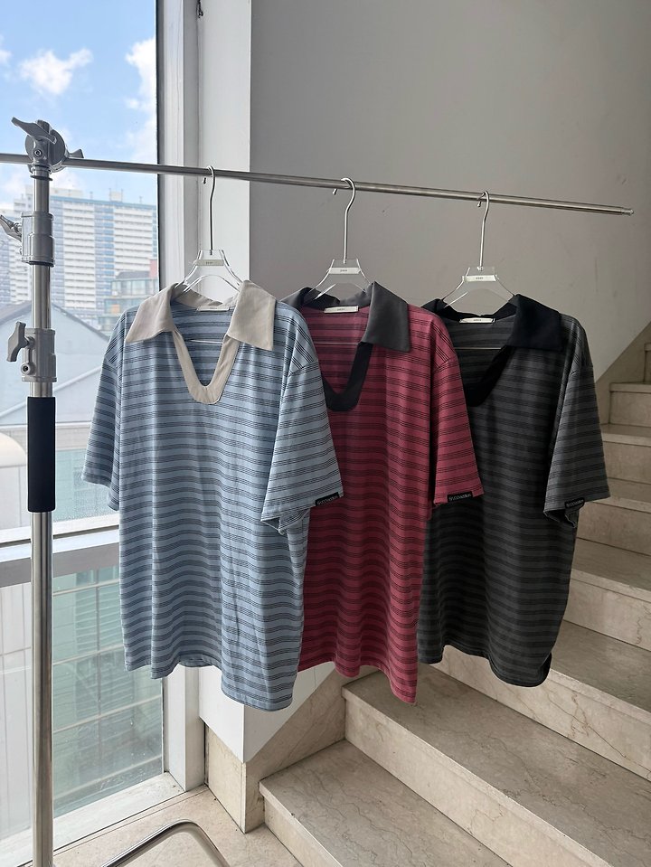 Uoov - Korean Women Fashion - #womensfashion - Mute Collar Tee