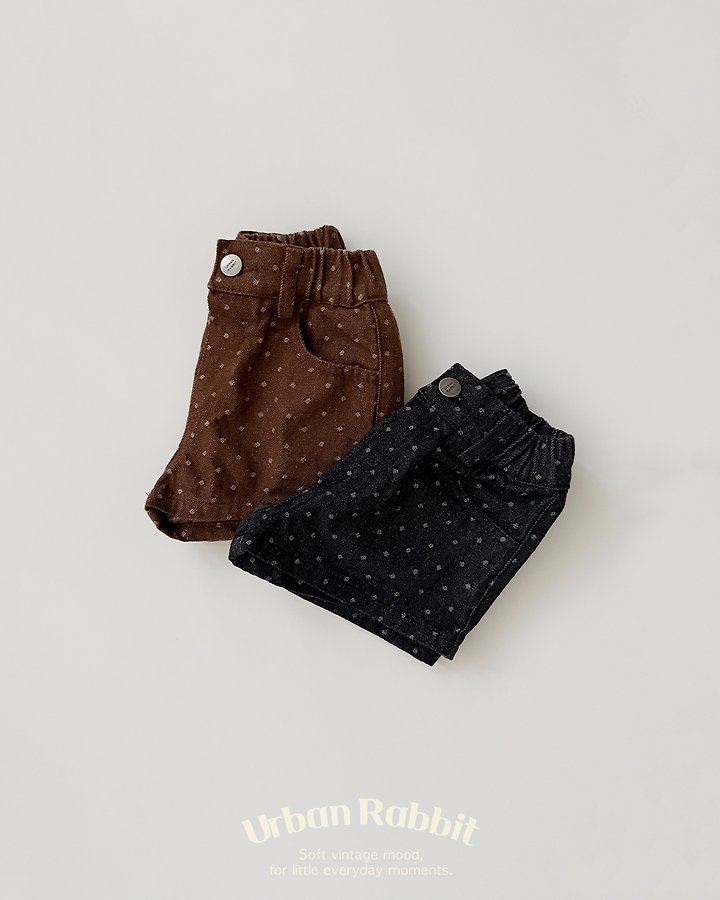 Urban Rabbit - Korean Children Fashion - #kidzfashiontrend - Polka Dot Denim Shorts - 4