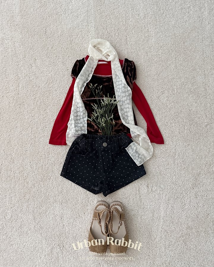 Urban Rabbit - Korean Children Fashion - #childofig - Polka Dot Denim Shorts - 12