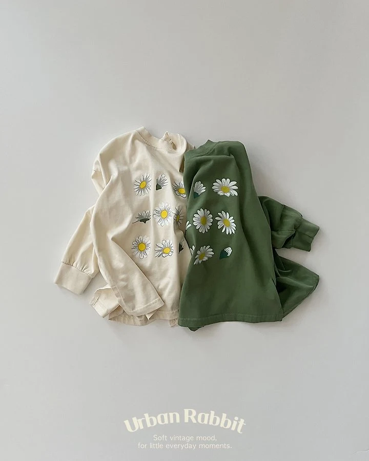 Urban Rabbit - Korean Children Fashion - #stylishchildhood - Daisy Long Tee - 4