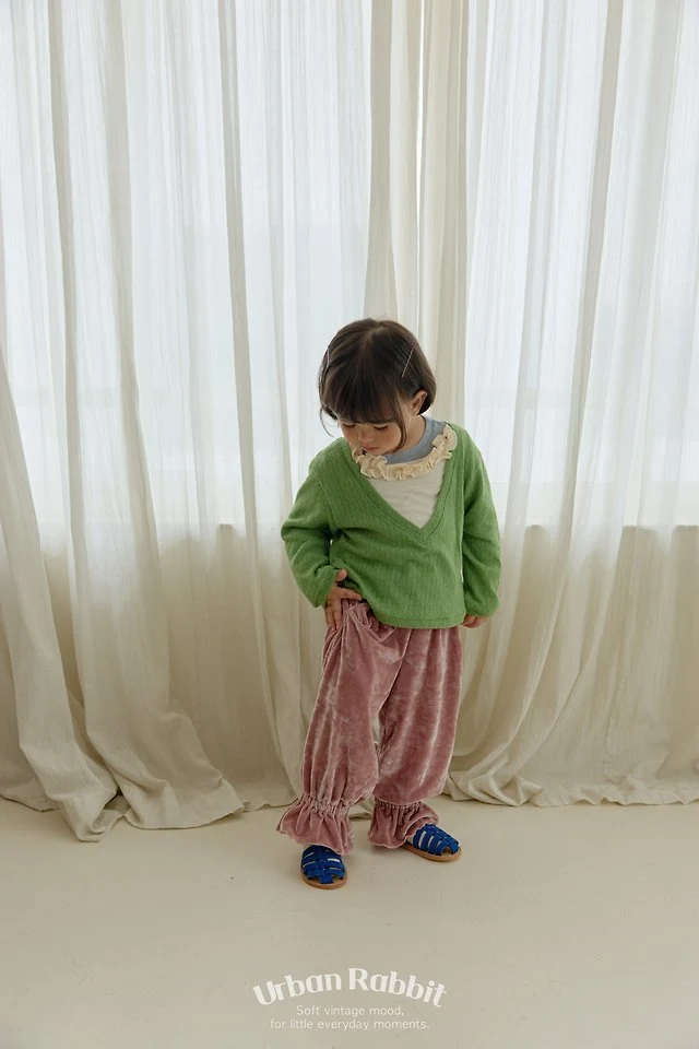 Urban Rabbit - Korean Children Fashion - #childofig - Velvet Jogger Pants - 12