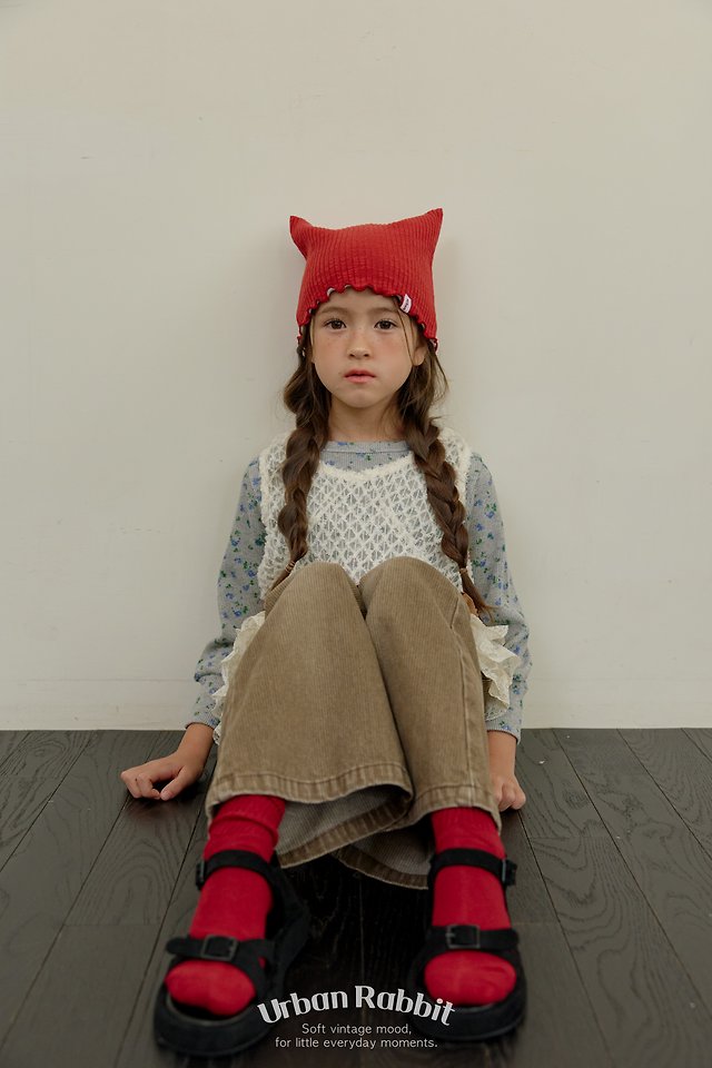Urban Rabbit - Korean Children Fashion - #childofig - Flower Waffle Tee - 9