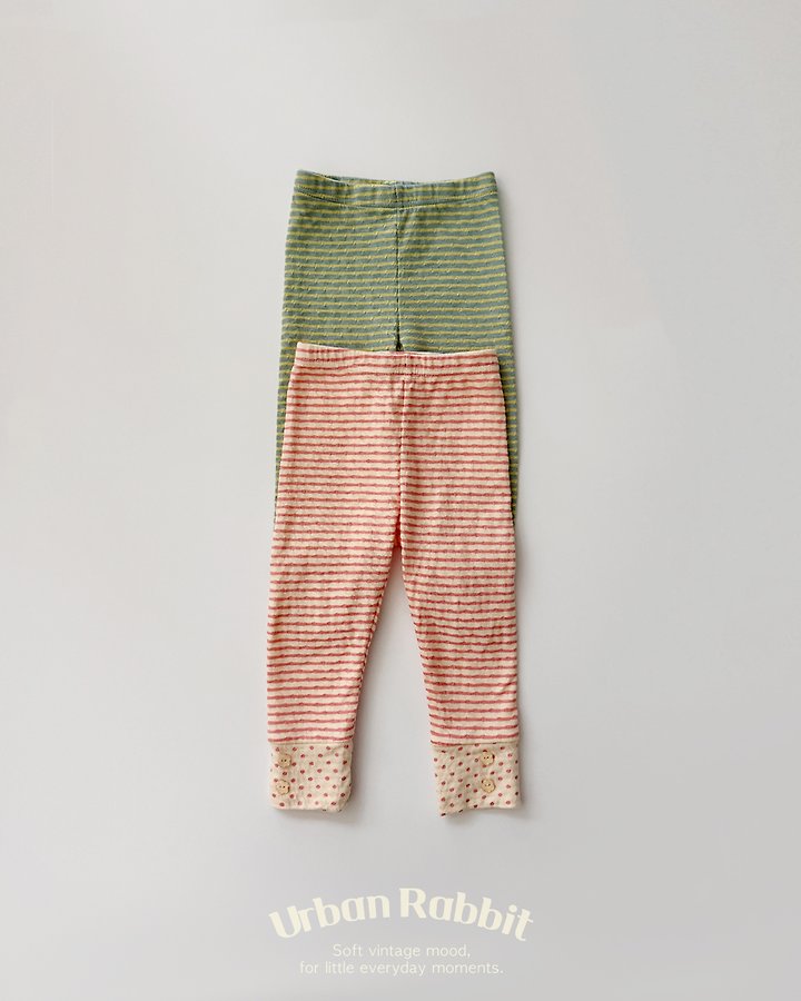 Urban Rabbit - Korean Children Fashion - #childofig - Candy Button Leggings - 5