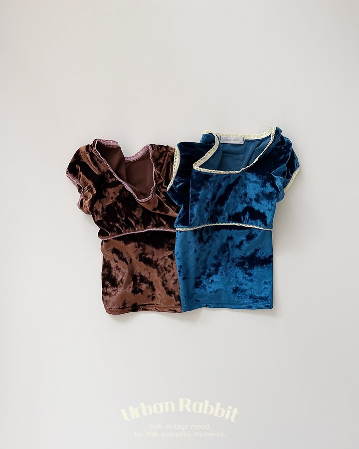 Urban Rabbit - Korean Children Fashion - #prettylittlegirls - Velvet Puff Tee - 4