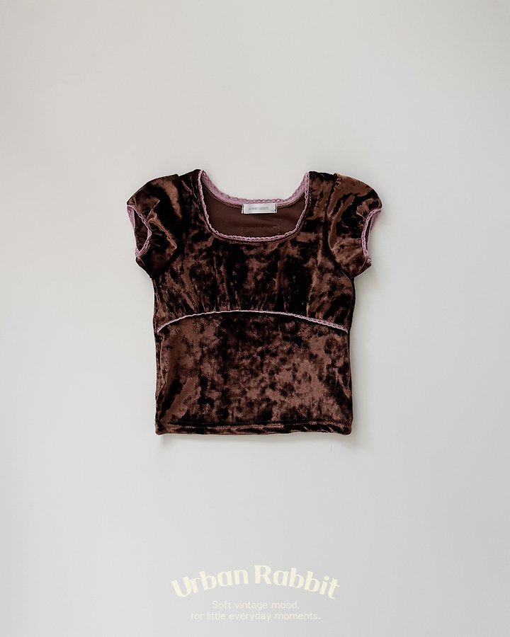Urban Rabbit - Korean Children Fashion - #childofig - Velvet Puff Tee - 5