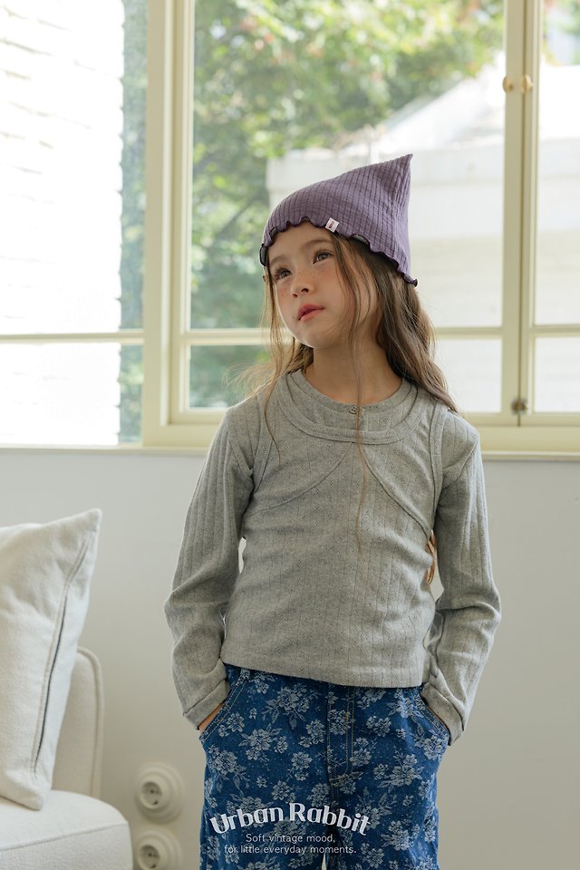 Urban Rabbit - Korean Children Fashion - #childrensboutique - Melville Eyelet Sleeveless Top - 12