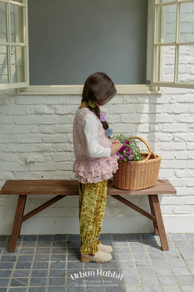 Urban Rabbit - Korean Children Fashion - #childrensboutique - Flower Waffle Tee - 11