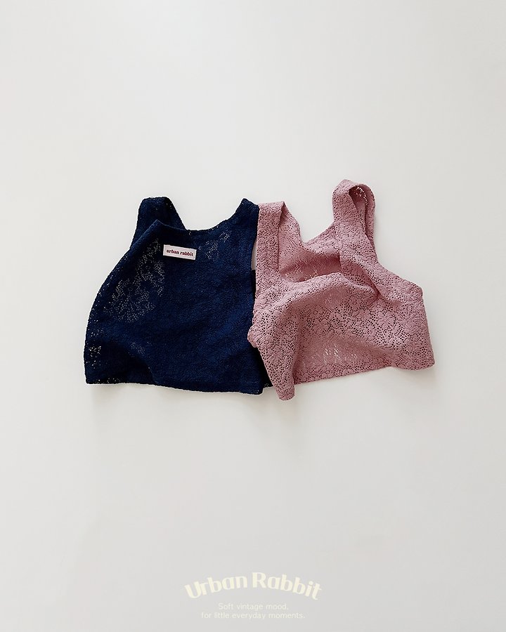 Urban Rabbit - Korean Children Fashion - #childrensboutique - Lace Crop Vest