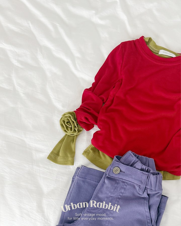 Urban Rabbit - Korean Children Fashion - #designkidswear - Rolled Rose Strap - 5