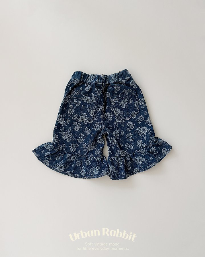 Urban Rabbit - Korean Children Fashion - #childrensboutique - Flower Frill Bermuda Pants - 4