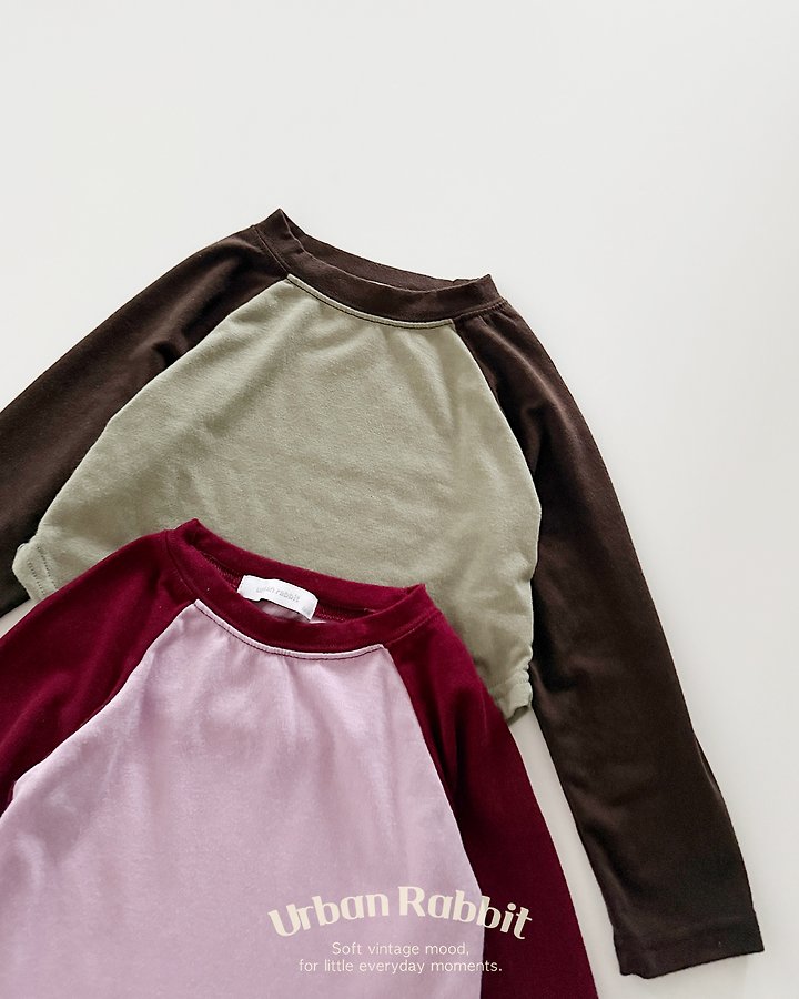 Urban Rabbit - Korean Children Fashion - #childrensboutique - Contrast Raglan Tee - 4