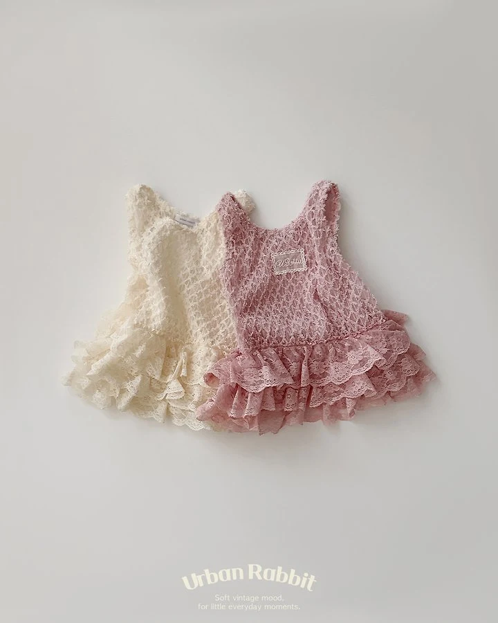 Urban Rabbit - Korean Children Fashion - #designkidswear - Bloom Lace One-piece