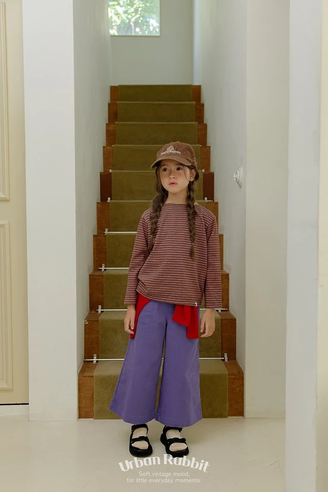 Urban Rabbit - Korean Children Fashion - #discoveringself - High Teen Striped Long Tee - 6